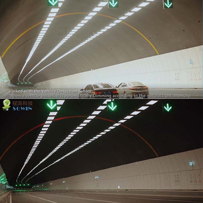 Tunnel noir & Les effets de tunnel blanc sont résolus par capteur de mouvement et lumière du jour Sonsor à la perfection
